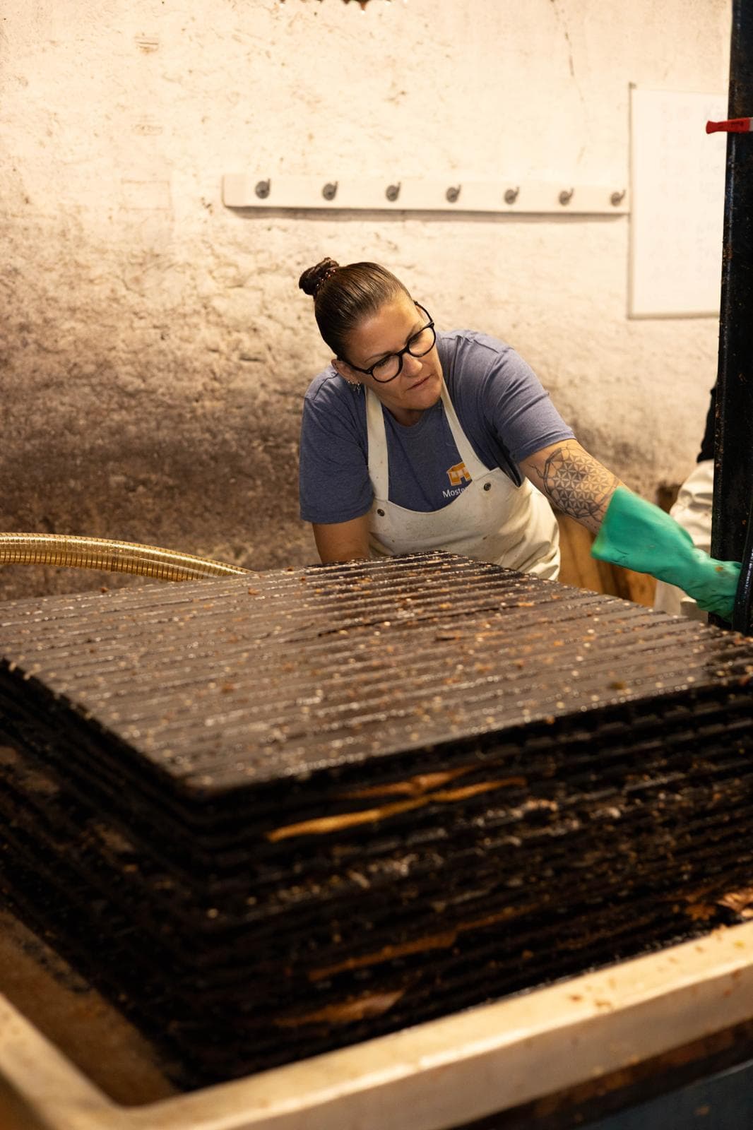 Die Pressroste im Einsatz